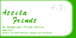 attila frindt business card